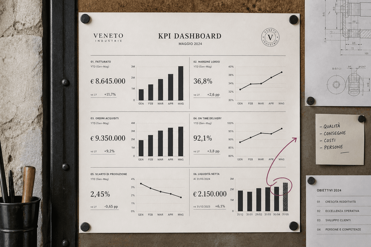 Dashboard KPI per il controllo di gestione